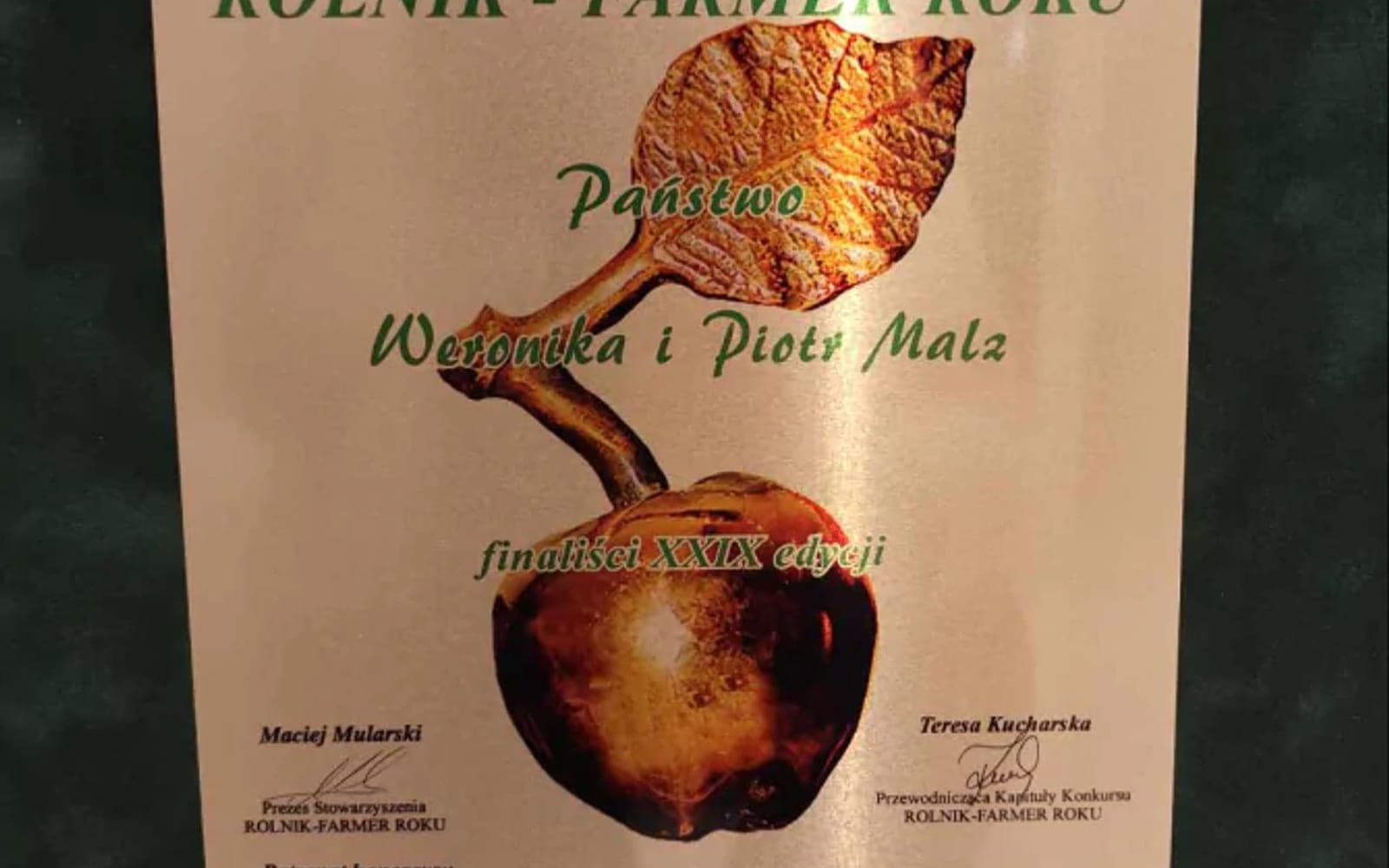 Certyfikat GLOBALG.A.P. GRASP w gospodarstwie Agro-Malz